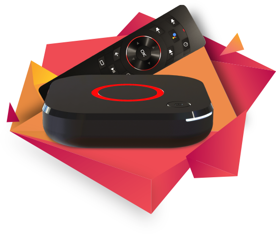 MAG set-top box with remote control