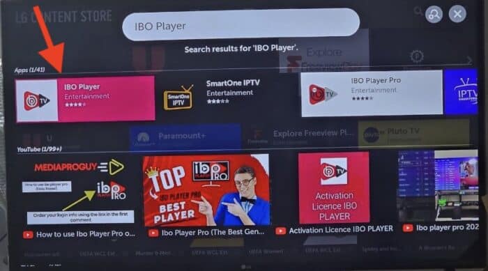 Installing IBO Player on an LG webOS television
